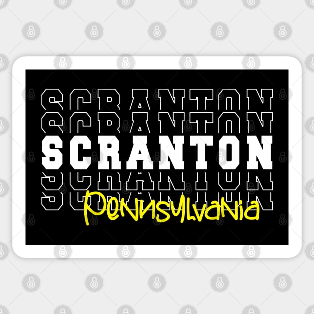 Scranton city Pennsylvania Scranton PA Sticker by TeeLogic